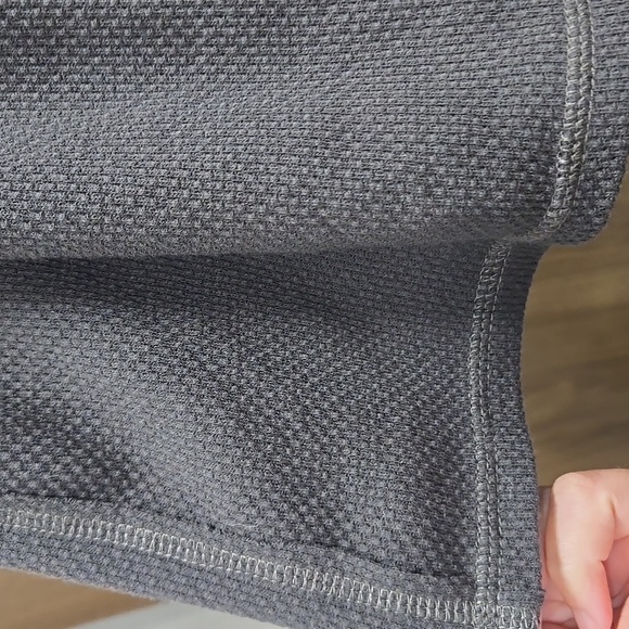 Free People-Long Sleeve "On My Way" Cuff Thermal Top in Washed Black-Size XS - Picture 8 of 17